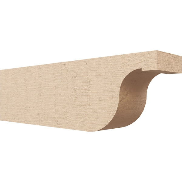 Ekena Millwork 4in. W x 6in. H x 20in. L Del Monte Woodgrain TimberThane Rafter Tail, Primed Tan RFTUR04X06X20DELRCPR - main